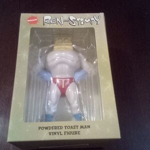 Nickelodeon Ren and Stimpy Powdered Toast Man Vinyl Figure - Red, White, Blue
